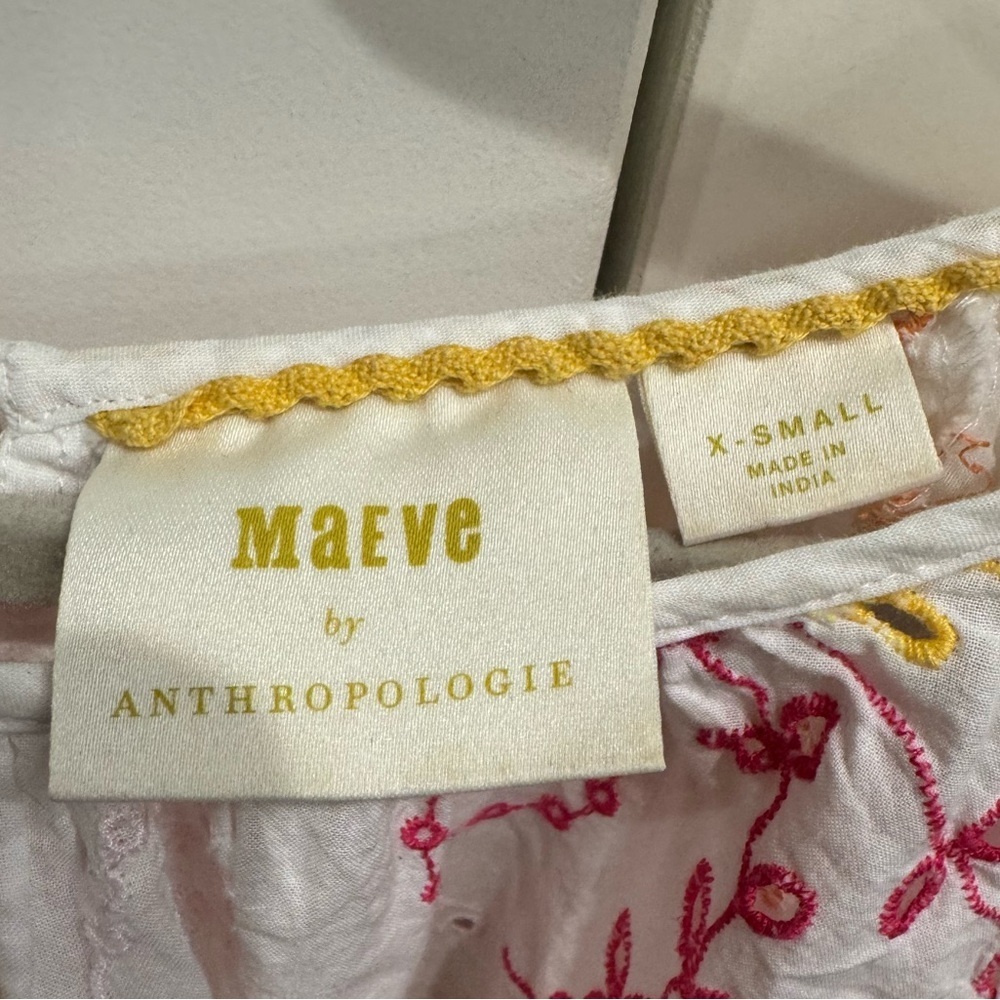 Maeve Anthropologie Addison Eyelet Blouse - Picture 8 of 8